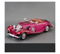 1 18 Simulación Aleación Fundida Presión Retro Clásico Modelo Coche Convertible Colección Decoración Coches Deportivos(White)