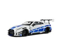 1/18 Solido NISSAN GT-R R35 W LIBERTY WALK BODY KIT 2.0 SILVER S1805816