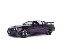 1999 Nissan Skyline GT-R (BNR34) Z-Tune Nismo Morado Medianoche 1:18 Solido S180