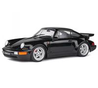 Solido- Porsche 911 (964) Turbo 3.6 Black 1993 ningún Coche Miniatura de colección, 1803404, 1/18º