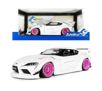 1:18 Toyota GR Supra Liberty Walk Body Kit White Pink 2025