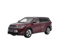 1:18 Toyota Highlander 2018 - Modelo De Coche De Aleación Simulada Fundición A Presión Exhibición Estática
