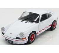 1:18 Welly Porsche 911 Carrera Rs 2.7 Coupe 1973 White Red WE18044WH Modellino
