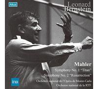 マーラー : 交響曲第1番&第2番 / レナード・バーンスタイン、モンテカルロ国立歌劇場管弦楽団、フランス国立放送管弦楽団 (Mahler : Symphony No.1 & 2 / Léonard Bernstein, Orchestre national de l'Opéra de Monte-Carlo, Orchestre National de l'ORTF) [2CD] [国内プレス]