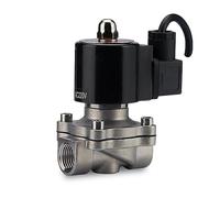 1/2 "1" 2 "DN15-65 válvula solenoide de aire agua normalmente cerrada impermeable subacuática acero inoxidable AC220V DC12V for estanque fuente(BSP-24V,DN20)