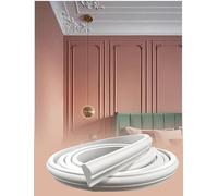 1,2 1,6 2 2,4 pulgadas de ancho Moldura de carcasa flexible con moldura autoadhesiva y flexible for arcos suaves, paredes curvas/tramos rectos(6cm/2.36in,29.6ft)