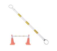 1.2-2.0m Genérico Barras Telescópicas Para Conos De Tráfico Postes De Conexión Retráctiles Y Ajustables Para Barricadas Barreras De Seguridad(White and Yellow,1Pcs)