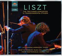 リスト：超絶技巧練習曲/ピアノ協奏曲 第1番/第2番[2枚組]