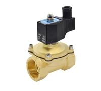 1/2" 3/4'' 1'' 1-1/4'' 2'' IP65 Waterproof Normally Closed Solenoid Valve 220V 110V 24V 12V Brass Electric Solenoid Valve(1-1/2",12VDC)