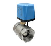 1/2" 3/4" 1" 1-1/4" 2'' Normally Closed/Open Motorized Ball Valve 220v 12v 24v Stainless Steel Electric Ball Valve For Water(DN40,12VDC_OPEN)