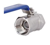 1/2" 3/4" 1" 1-1/4" 2" válvula de bola alta temperatura y baja presión 2 vías SS304 316 for agua vapor gas(SS304,1.25 Inch)