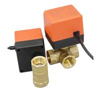 1/2" 3/4" 1" 1-1/4" 220VAC 12V Brass Motorized Electric Ball Valve Female Thread 3-Wire 2-Control 2-Way DN15/DN20/DN25/DN32/DN40(220V AC,1-1/4")