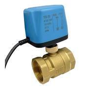 1/2" 3/4" 1" 2 Inch Brass Motorized Ball 2-Wire 220V 12V 24V Normally Closed/Open Electric Ball Valves for Water/Oil/Liquid(DN50,12VDC_CR02)