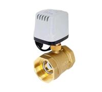1/2" 3/4" 1" 2" IP65 Waterproof Motorized Ball Valve Brass Electric Ball Valve Big Torque Metal Motor(DN25,12VDC_CR02)