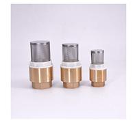 1/2" 3/4" 1" -2" Mujer Hora de latón válvula retención con el acero colador filtrantes for agua la bomba 3pcs Fontanería(3/4")