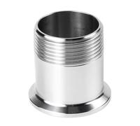 1/2 "3/4" 1 "2" NPT macho X virola O/D 50,5 MM 64MM 77,5 MM Tri abrazadera 304 accesorio sanitario de acero inoxidable cerveza casera(DN40OD64MM)