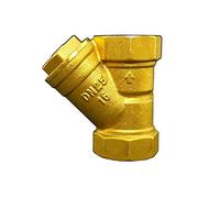 1/2" 3/4" 1" BSP hembra Rosca latón Inline Y Tipo de filtro colador la válvula del tubo Montaje 3pcs adaptador conector for el agua(3/4")