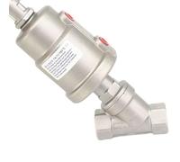 1/2" 3/4" 1" BSPT Female 304 Stainless Actuated Pneumatic Angle Seat Steam Valve With New-Type Stainless Head(1",Normally Open)