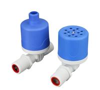 1/2 "3/4" 1 "Válvula automática de control de nivel de agua instalada externa grifo de bola de flotador de plástico interruptor de entrada de flotador (1/2", TYPE_BLUE_SIDE INTAKE)