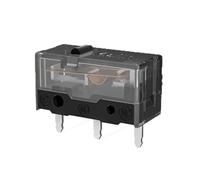 1/2/3/4/10 Uds 8,0 botón de interruptor de ratón Contactor dorado 80/90/100 millones de clics vida 3 pines punto negro(1Pc-80 million)