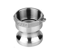 1/2 "3/4" 2 "-4" rosca BSP 304 de acero inoxidable adaptador de accesorio de bloqueo de leva hecho a sí mismo conector de bomba de manguera de púas desconexión rápida(A Type,SUS 304_1/2")