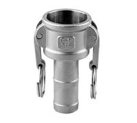 1/2 "3/4" 2 "-4" rosca BSP 304 de acero inoxidable adaptador de accesorio de bloqueo de leva hecho a sí mismo conector de bomba de manguera de púas desconexión rápida(C Type,SUS 304_3/4")