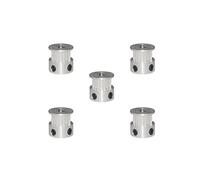 1/2/3/4/5/10 Uds polea de distribución MXL tipo K polea de distribución de aleación de aluminio 25 dientes diámetro 5/6/6. 35/8mm(Width10mm Bore6.35mm,5pcs)