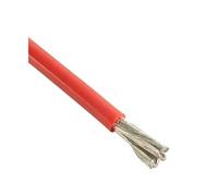 1/2/3/4/5/10m 2 4 6 8 10 12 14 16 AWG Cable De Alimentación Silicona Eléctrico Negro Cobre for Foco Motor Inversor Batería(Red Color 3m,16AWG)
