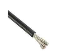 1/2/3/4/5/10m 2 4 6 8 10 12 14 16 AWG Cable De Alimentación Silicona Eléctrico Negro Cobre for Foco Motor Inversor Batería(Black Color 2m,8 AWG)