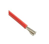 1/2/3/4/5/10m 2 4 6 8 10 12 14 16 AWG Cable De Alimentación Silicona Eléctrico Rojo Cobre for Foco Motor Inversor Batería(Red Color 4m,10 AWG)