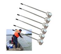 1 2 3 4 6 Juego de varilla/palo telescópico for muestreo de agua, sistema de muestreo de agua con péndulo y vasos graduados for ríos e instalaciones industriale(6pcs,500ML 1.43-6m(4.7-19.7'))