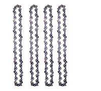 1/2/3/4/6 piezas Motosierra de 14 pulgadas 50 eslabones impulsores 25 cortador 3/8 "LP .050" Pieza de repuesto de cadena de cadenas de acero para corte de madera con sierra, 4 cortadores 50DL 25