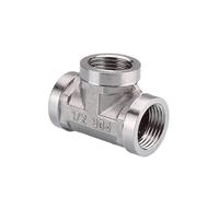 1/2 3/4 BSP 304 Acero inoxidable rosca macho hembra tipo T codo reductor adaptador de junta a tope acoplador accesorios de plomería(11)