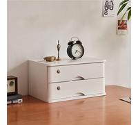 1/2/3/4 Capas Archivador Plano Con Cajón Con Cerradura, Multifuncional Caja De Almacenamiento Organizador Escritorio, Caja De Almacenamiento De Escritorio De Madera Maciza(E,2 layer)