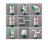 1/2 3/4 pulgadas Decoración de la casa de rosca Los accesorios de tubería de agua de 20/25 mm PP PPR PPR Tip Tipa de agua con conector rápido(D,25mm)