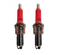 1/2/3/4 unidades Bujía Super D8TC de 3 electrodos for motocicleta 125cc D8TJC for DR8EA D8EA DR8EIX DPR8EA-9 DPR8EIX-9 IX24 X24ESR-U HG22 accessories(2 PCS)