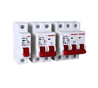 1/2/3/4P MCB DZ47-63 C tipo 400V Mini disyuntor 6A 10A 16A 20A 25A 32A 40A 63A montaje 35mm Din Rail sobrecarga 1 Uds(3P,20A)