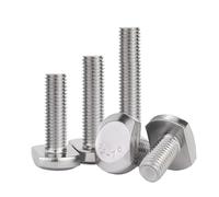 1/2/3/5/10Pcs M5 M6 M8 M10 M12 GB37 304 Stainless Steel T-shaped Mold Slot Pressure Plate Square Screw Bolt(25mm,1Pc M12)