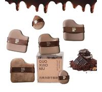 1/2/3 Boxes of Guo Xiao Niu Makeup Puff, Chocolate Color Quick Makeup Foundation Puff Set, Foundation Sponge Puff Cushion Puff Mini Powder Puff Collection (1set)