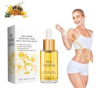 1/2/3 gotas para ombligo de veneno de abeja, gotas de desintoxicación intestinal de veneno de abeja, aceite adelgazante de veneno de abeja, apriete y moldea el cuerpo de curva (1 unidad)