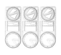1/2/3 PCS Regla Geométrica Regla Matemáticas Matemáticas Dibujo Regla Geométrica Plantilla Dibujo Herramienta Medición Para Aula