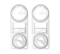1/2/3 piezas regla geométrica borrador matemáticas dibujo geométrico plantilla herramienta de medición para aula