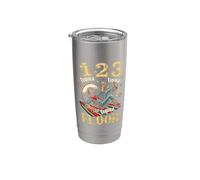 1 2 3 Tequila Floor Fiesta Mexicana Beber Vaso térmico de acero inoxidable de doble pared