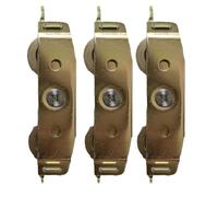 1/2/3 Uds Puerta Corredera De Metal Rodillos En Tándem Polea Ventana Hardware Ajustable Para Polea Puerta Ventana Aleación Aluminio Vidrio