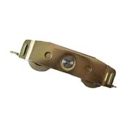 1/2/3 Uds Puerta Corredera De Metal Rodillos En Tándem Polea Ventana Hardware Ajustable Para Polea Puerta Ventana Aleación Aluminio Vidrio