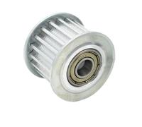 1/2/3 Uds. Pulgadas 24 dientes MXL polea síncrona tensor rueda diámetro 3/4/5/6mm con rodamiento for ancho 6/10mm guía polea reguladora 24 dientes 24T(Bore 6mm With teeth,1pc Width 10mm)