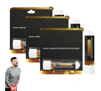 1/2/3Pcs Nasal Inhaler Stick, Nasal Inhaler Stick for Prostate Wellness, Nasal Stick, Nasal Inhaler Aromatherapy Stick, Portable Nasal Suction Stick, Clean Your Nose & Enjoy Fresh Air (3)