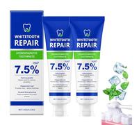 1/2/3PCS Pasta de dientes de hidroxiapatita, pasta de dientes de hidroxiapatita, pasta de dientes sin flúor, sabor a menta, refresca el aliento, fortalece la estructura dental, alivio de la
