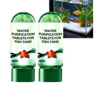 1/2/3Pcs Powerful Aquarium Water Purification Tablet - Water Purification Tablets for Fish Tank, Aquarium Remover, Remove All Kinds of Turbidity from Fish TankWater (2Pcs)