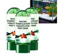 1/2/3Pcs Powerful Aquarium Water Purification Tablet - Water Purification Tablets for Fish Tank, Aquarium Remover, Remove All Kinds of Turbidity from Fish TankWater (3Pcs)
